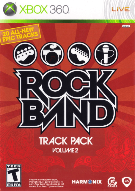 Rock Band Track Pack: Metal box art for Xbox 360